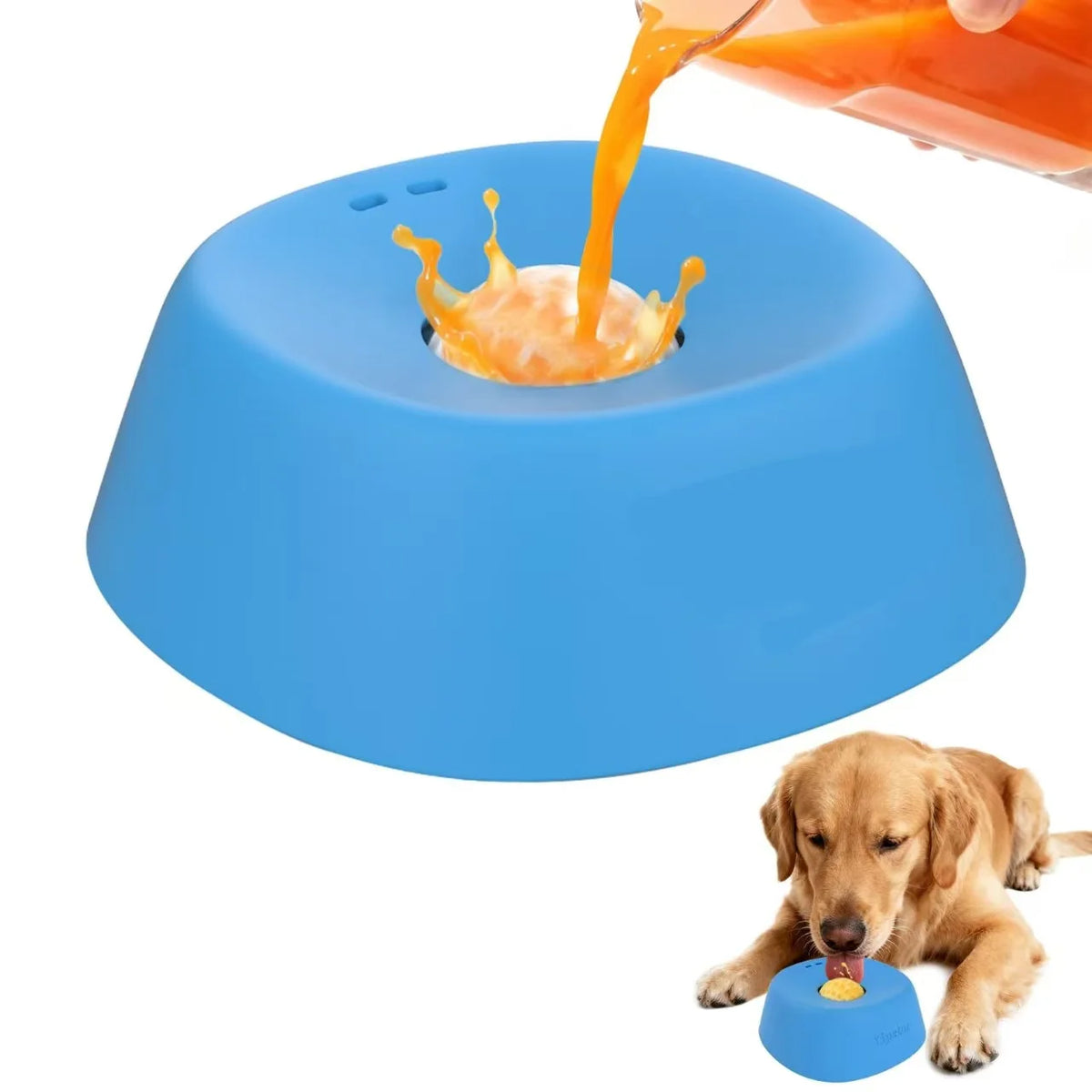 Purepaws licking bowl